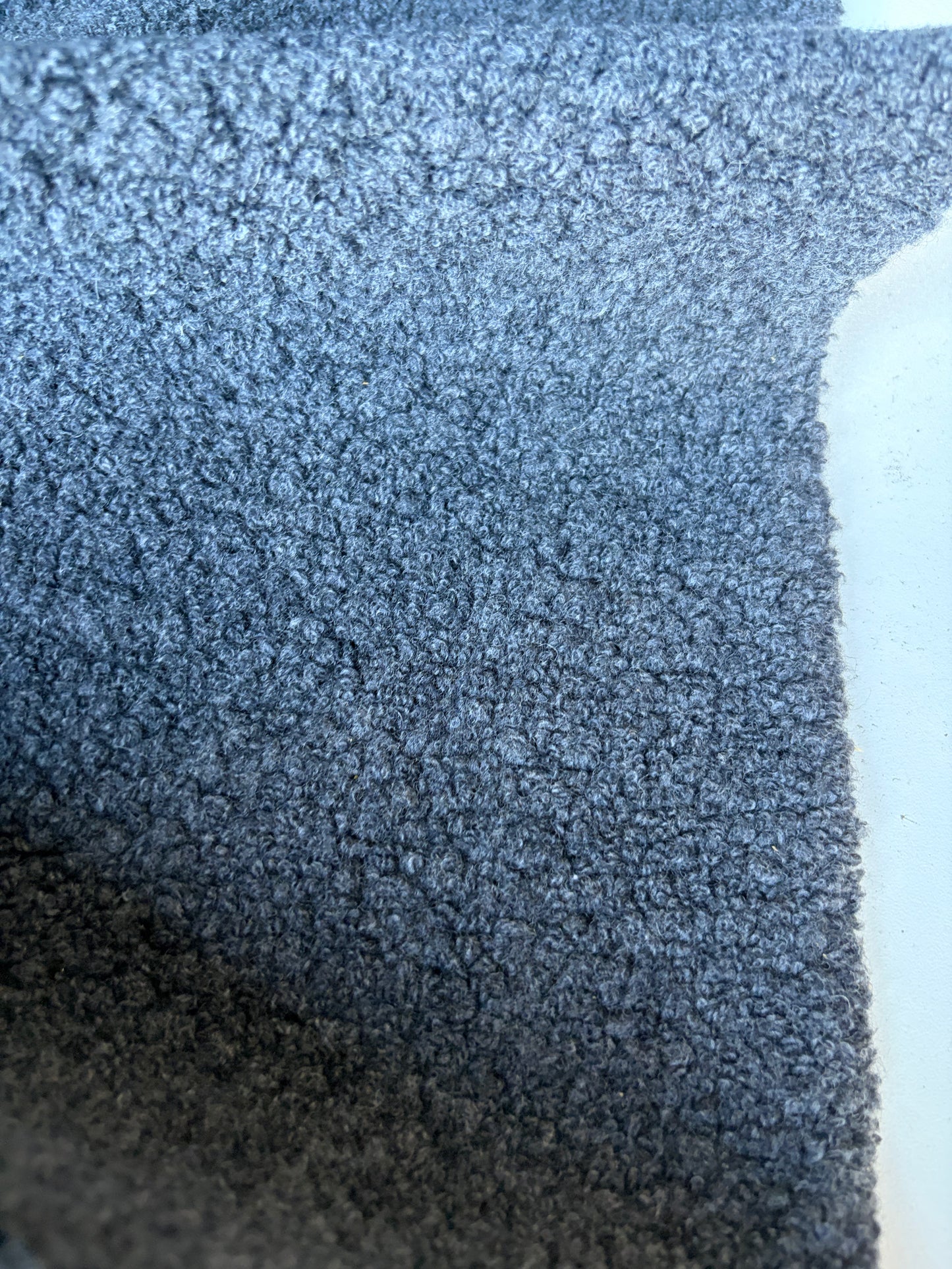 MIA 037 soft bouclette with wool dark grey