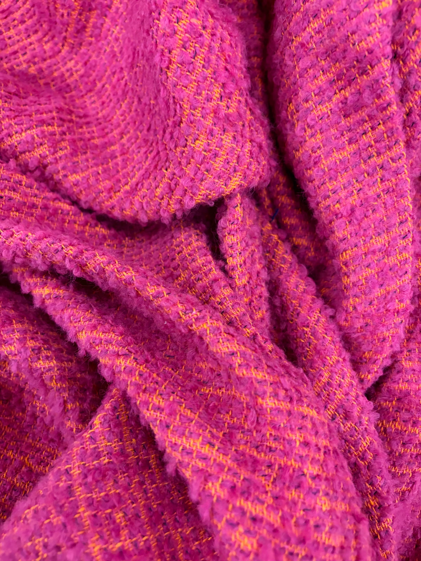KELLY 009 tweed bouclette fuchsia