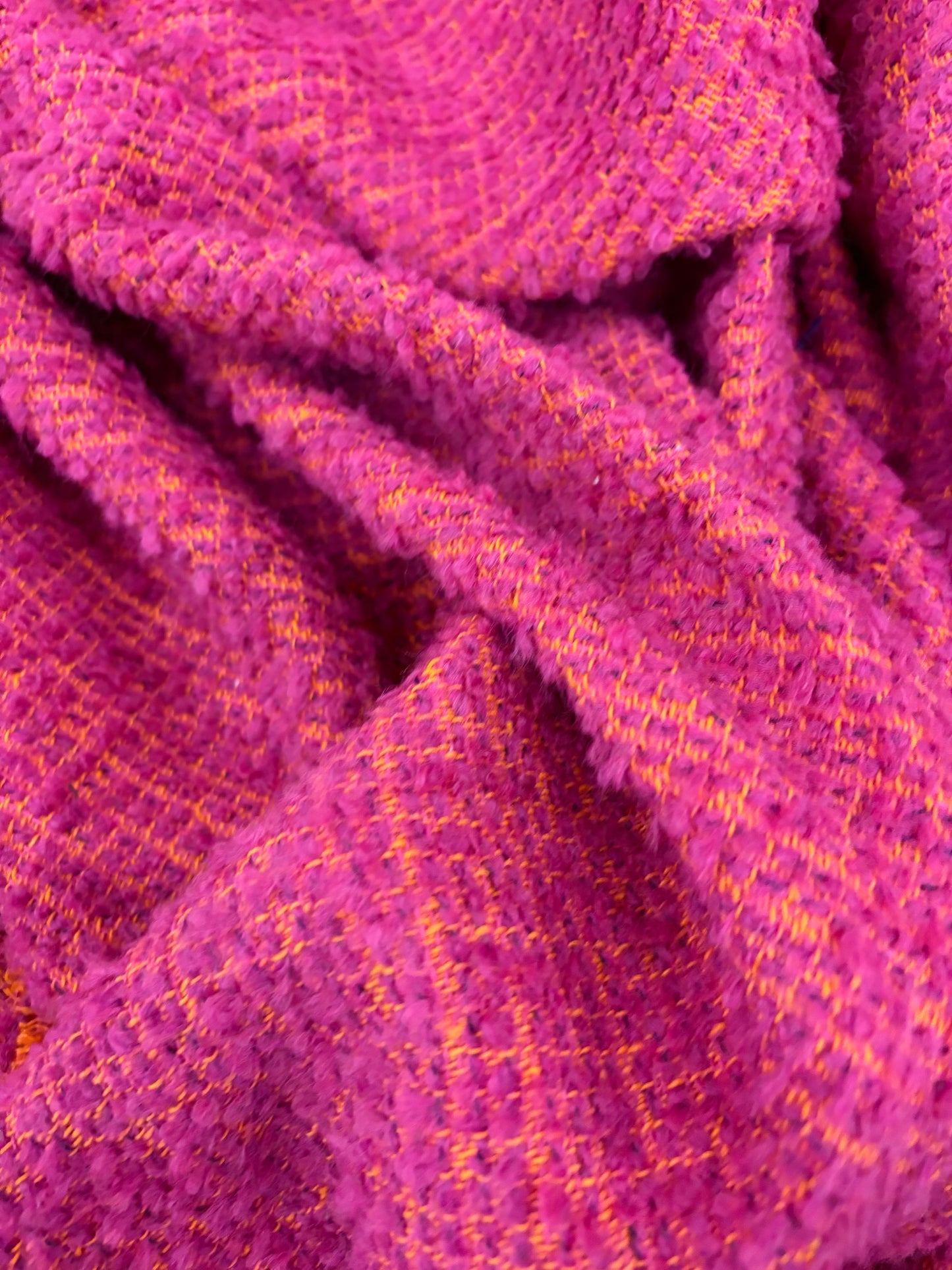 KELLY 009 tweed bouclette fuchsia