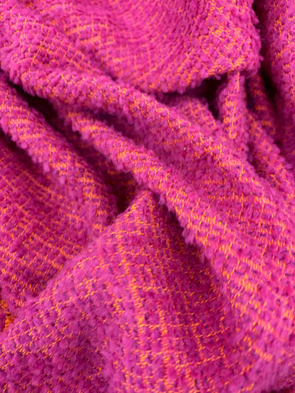 KELLY 009 tweed bouclette fuchsia