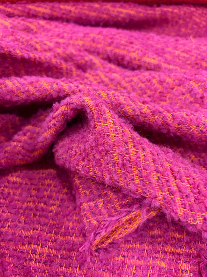 KELLY 009 tweed bouclette fuchsia