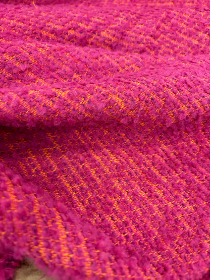 KELLY 009 tweed bouclette fuchsia