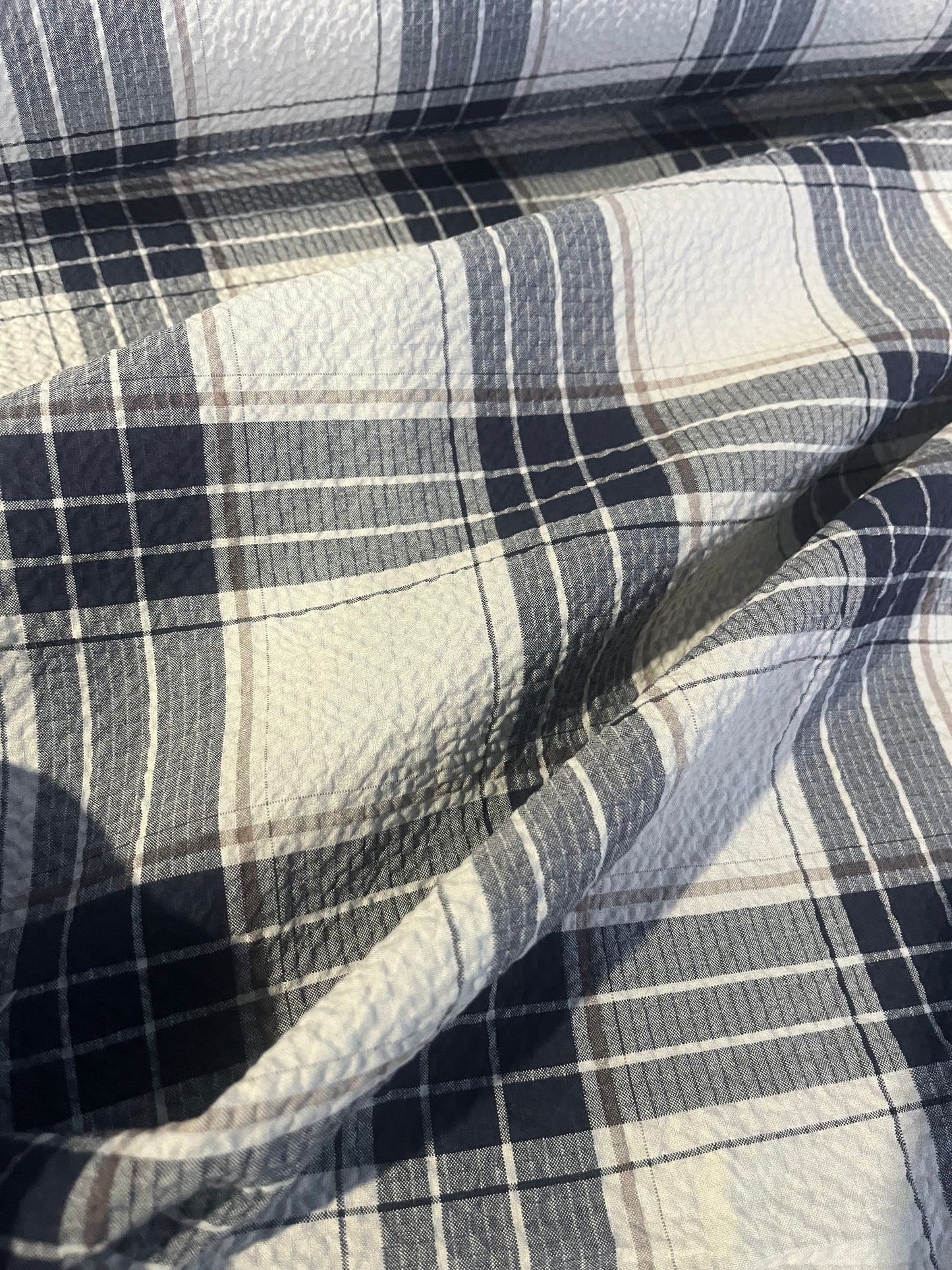 KLAAS 003 heavy cotton check navy/grey