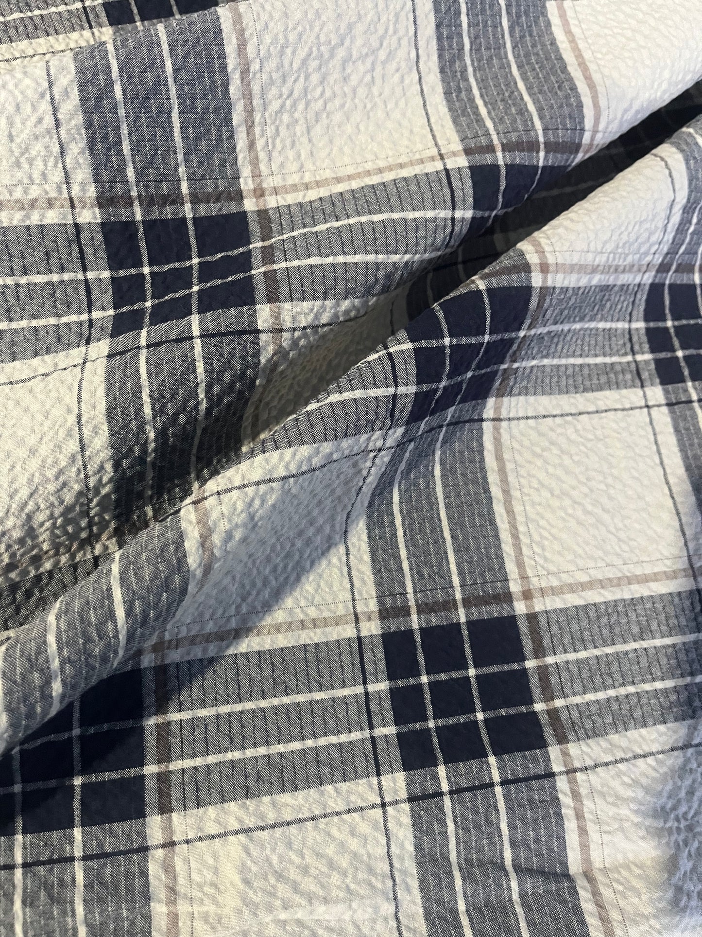 KLAAS 003 heavy cotton check navy/grey