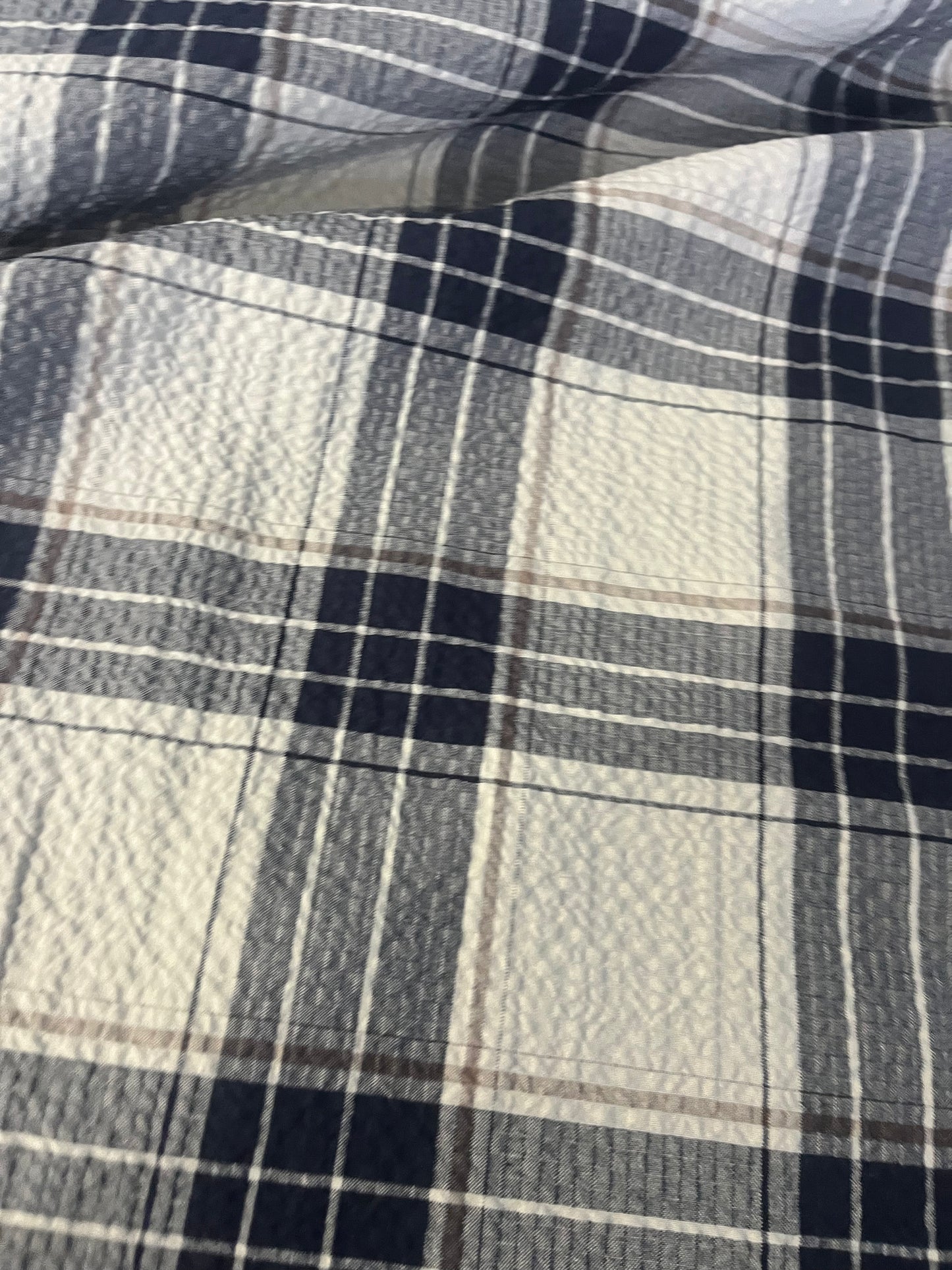 KLAAS 003 heavy cotton check navy/grey