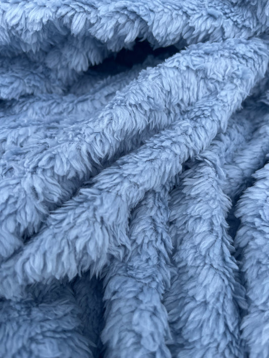 TERESA 018 sherpa fabric baby blue