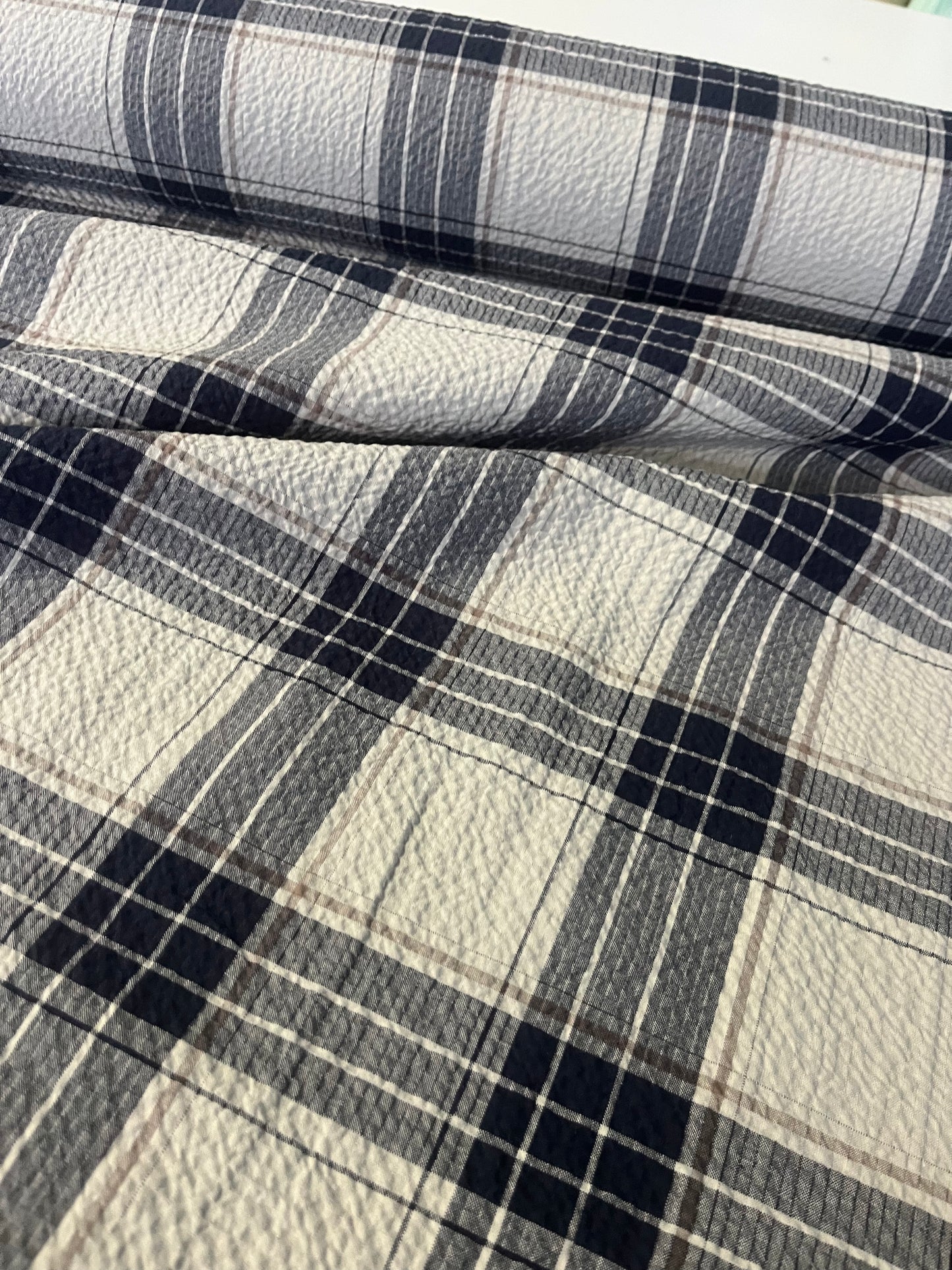 KLAAS 003 heavy cotton check navy/grey