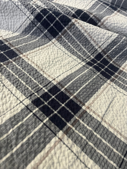 KLAAS 003 heavy cotton check navy/grey