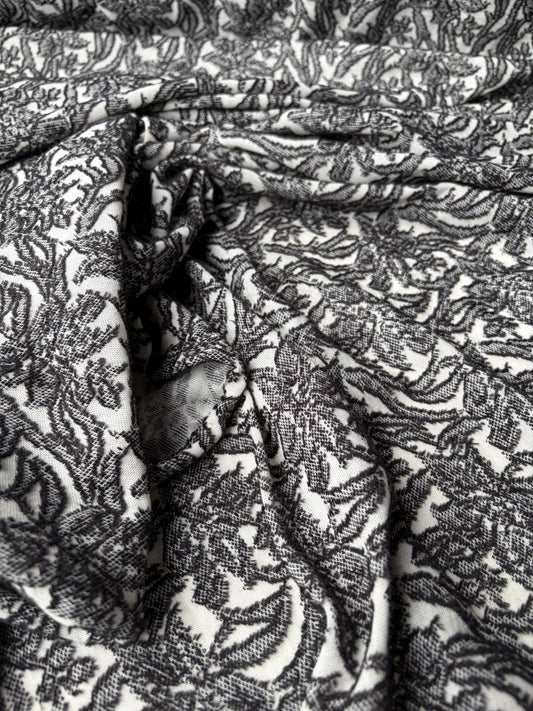 ELENA 016 jersey jacquard with wool