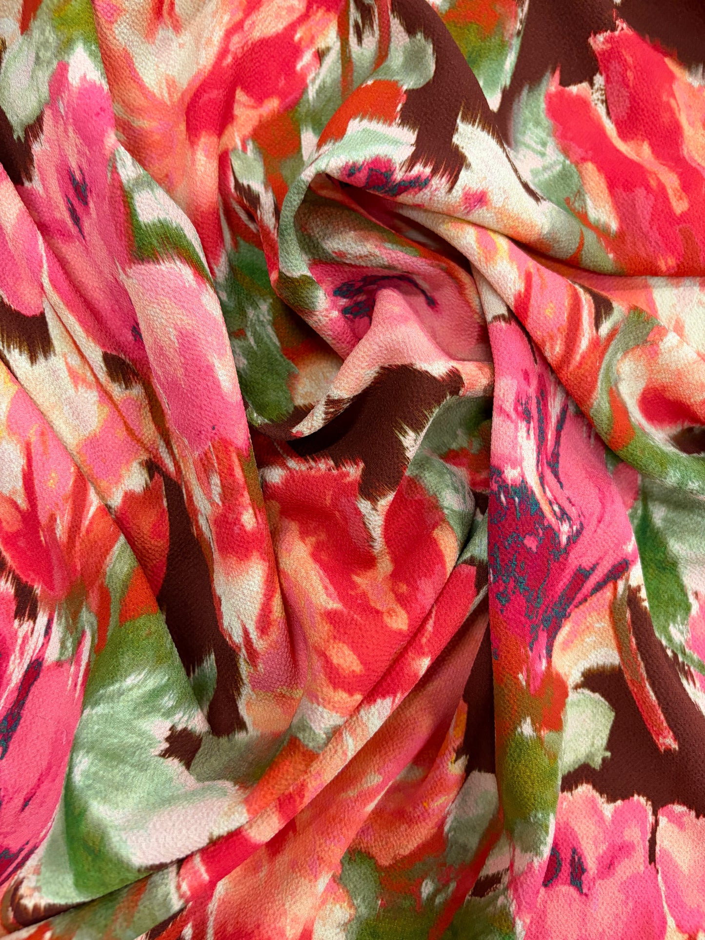 KELLY 011 bubble crêpe floral print