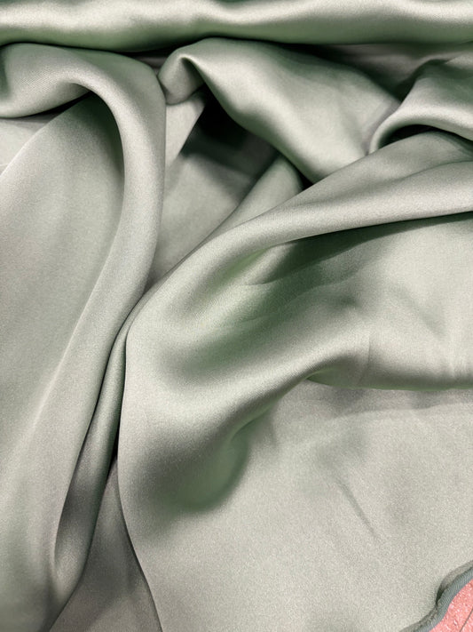 KELLY 012 dull satin stretch sauge green