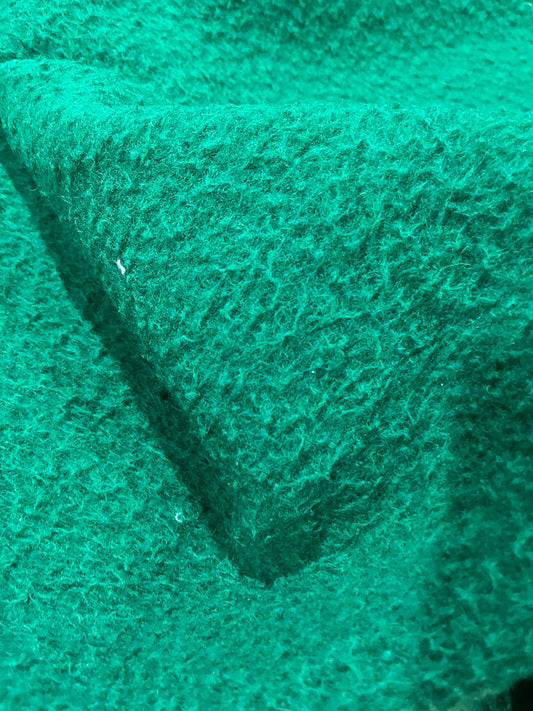 G01 Boiled wool bright green