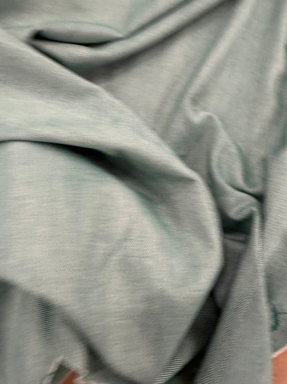 KELLY 013 green herringbone stretch fabric