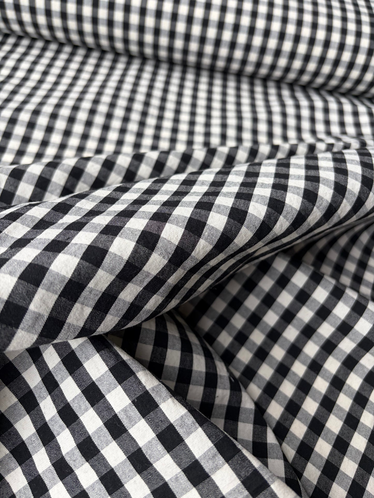 ELENA 018 heavy cotton check black/white