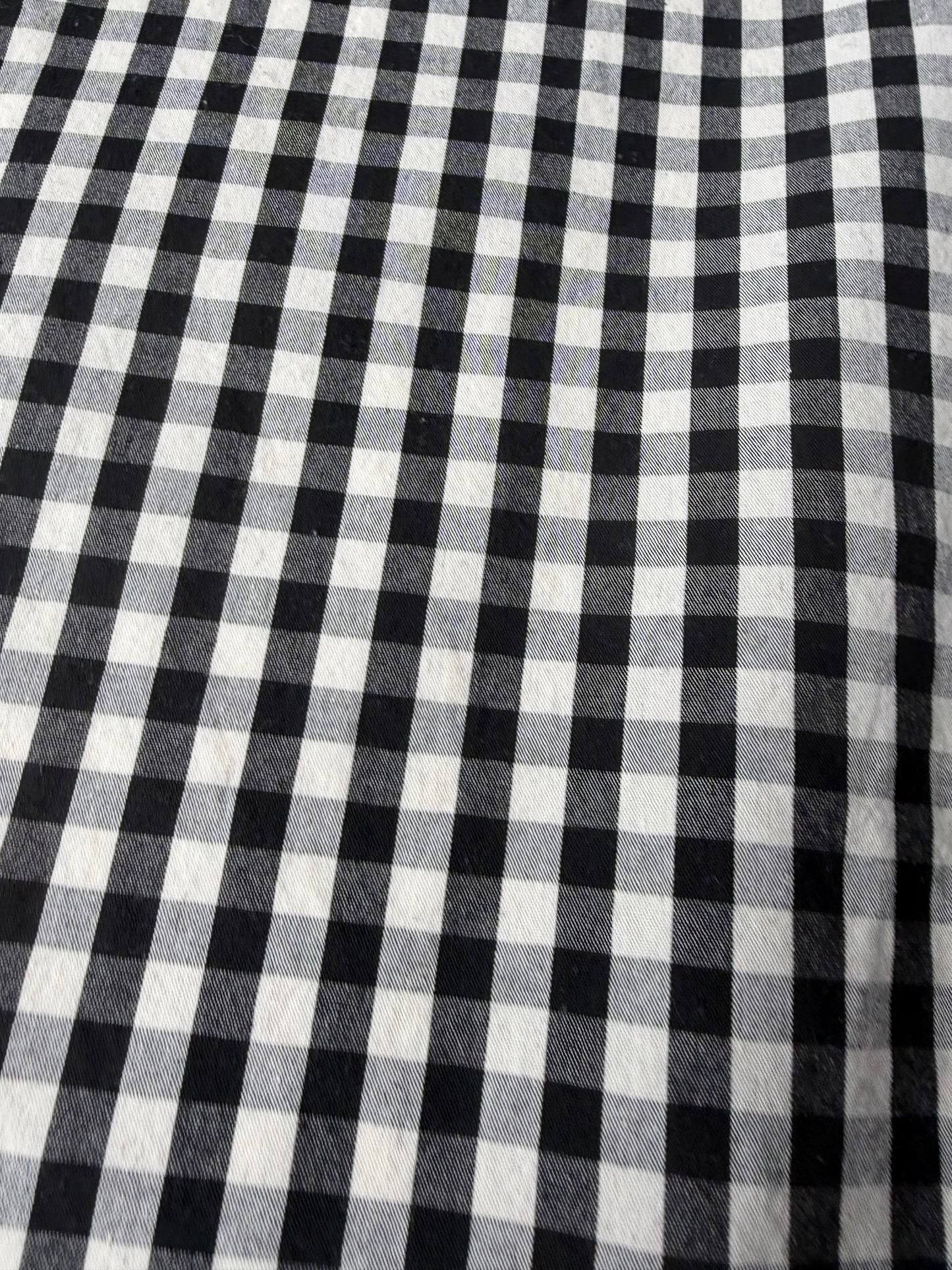 ELENA 018 heavy cotton check black/white