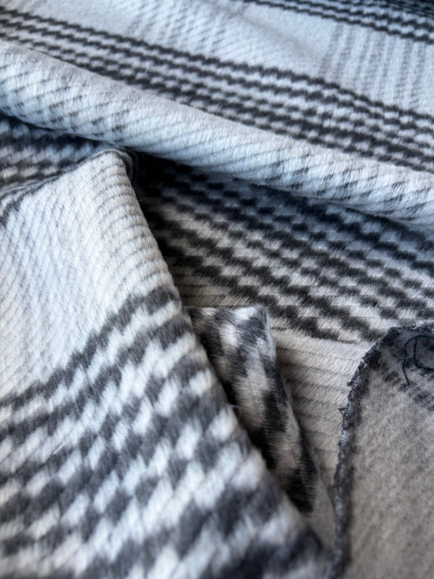MIA 043 grey/black heavy brushed checkered heavy cotton