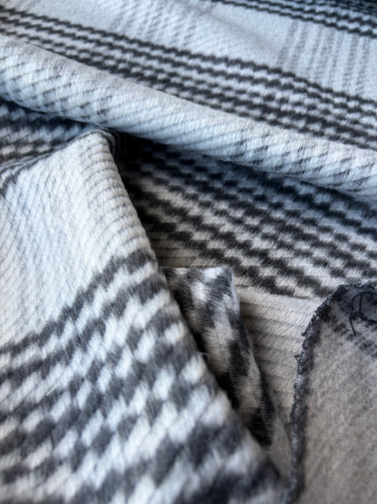 MIA 043 grey/black heavy brushed checkered heavy cotton