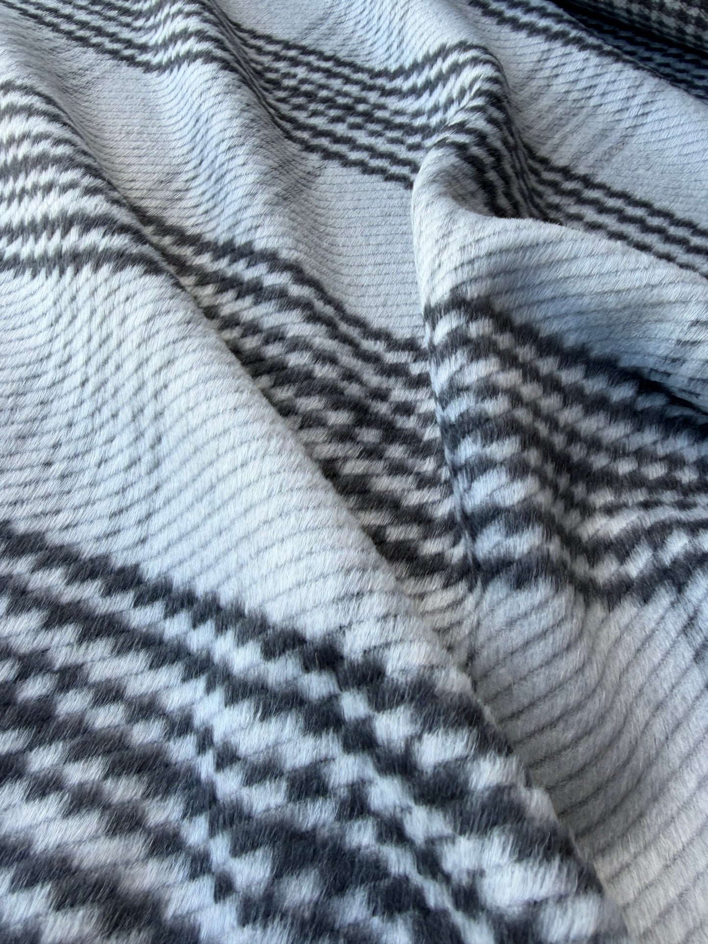 MIA 043 grey/black heavy brushed checkered heavy cotton