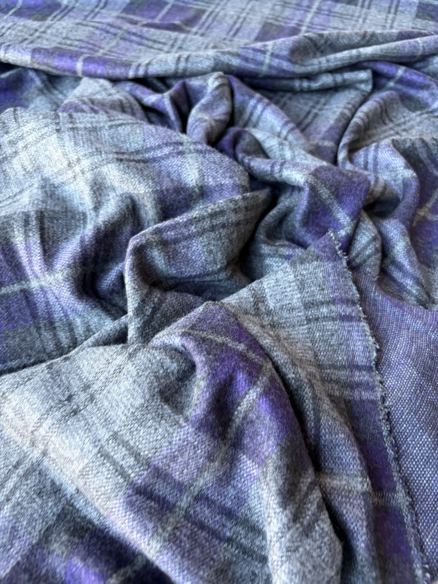 MIA 044 brushed checkered heavy jersey jacquard