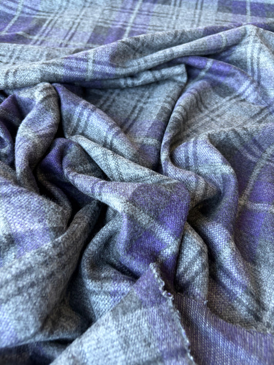 MIA 044 brushed checkered heavy jersey jacquard