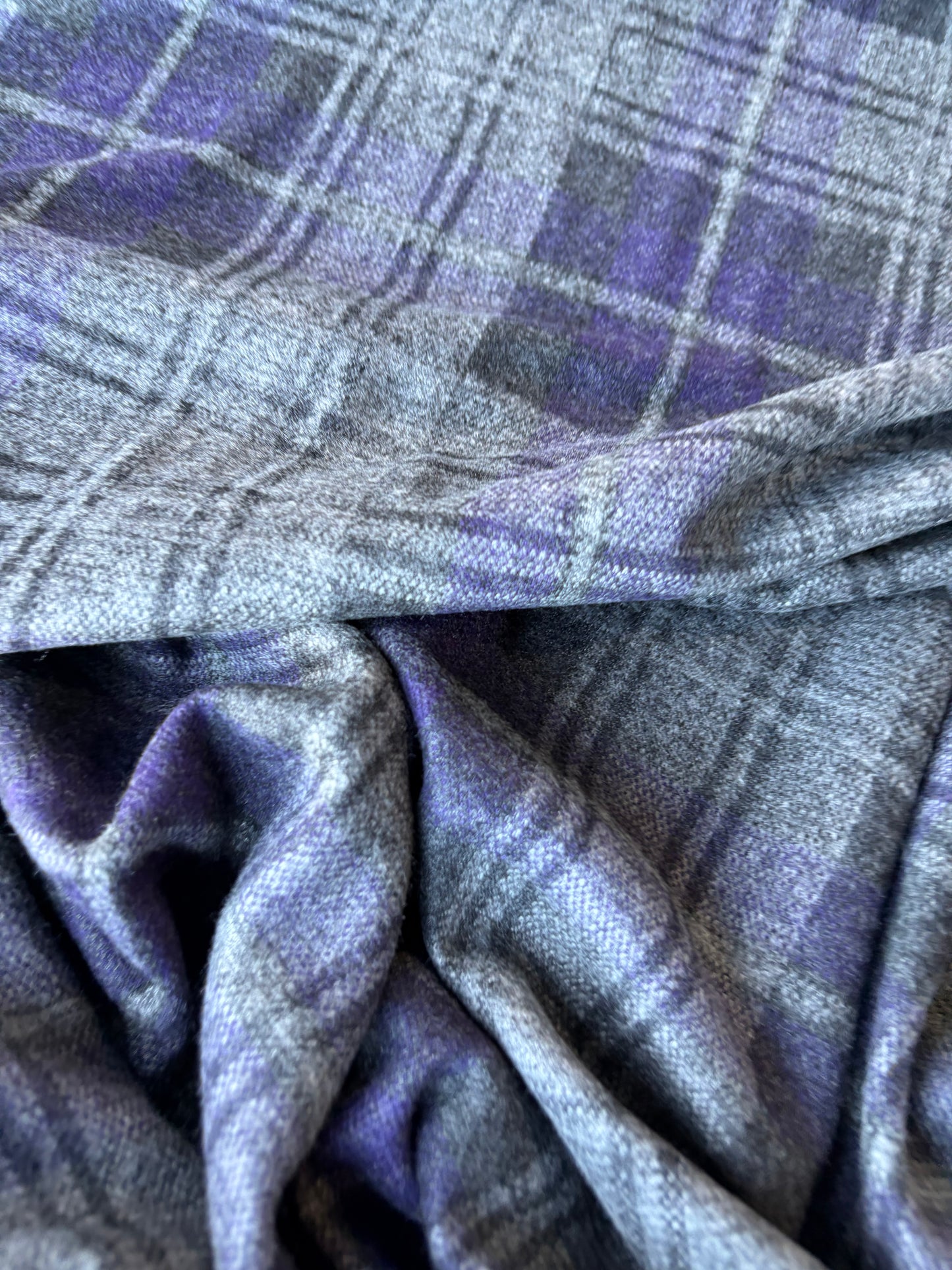 MIA 044 brushed checkered heavy jersey jacquard