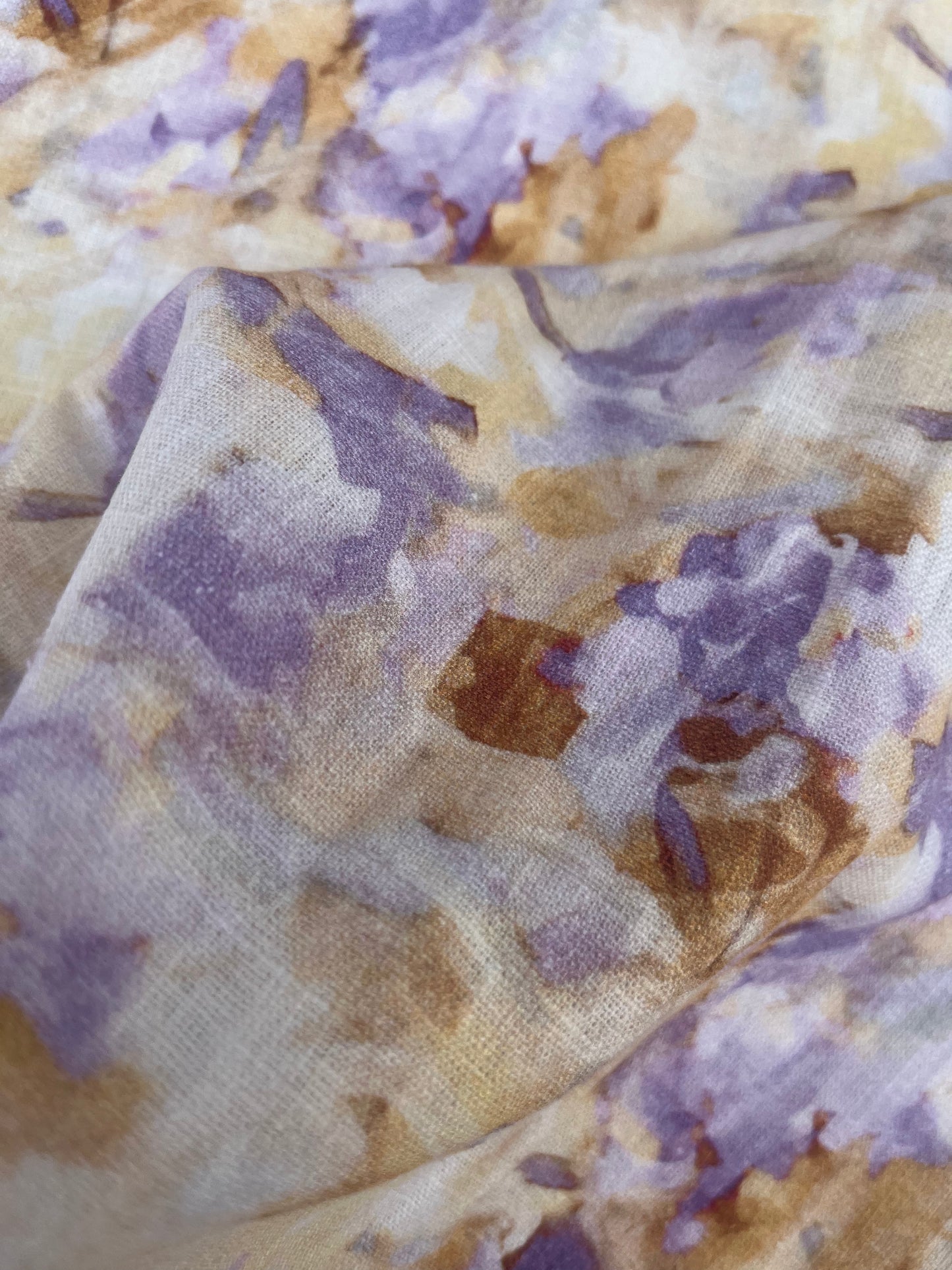 TERESA 023 Linen abstract aquarel flowers