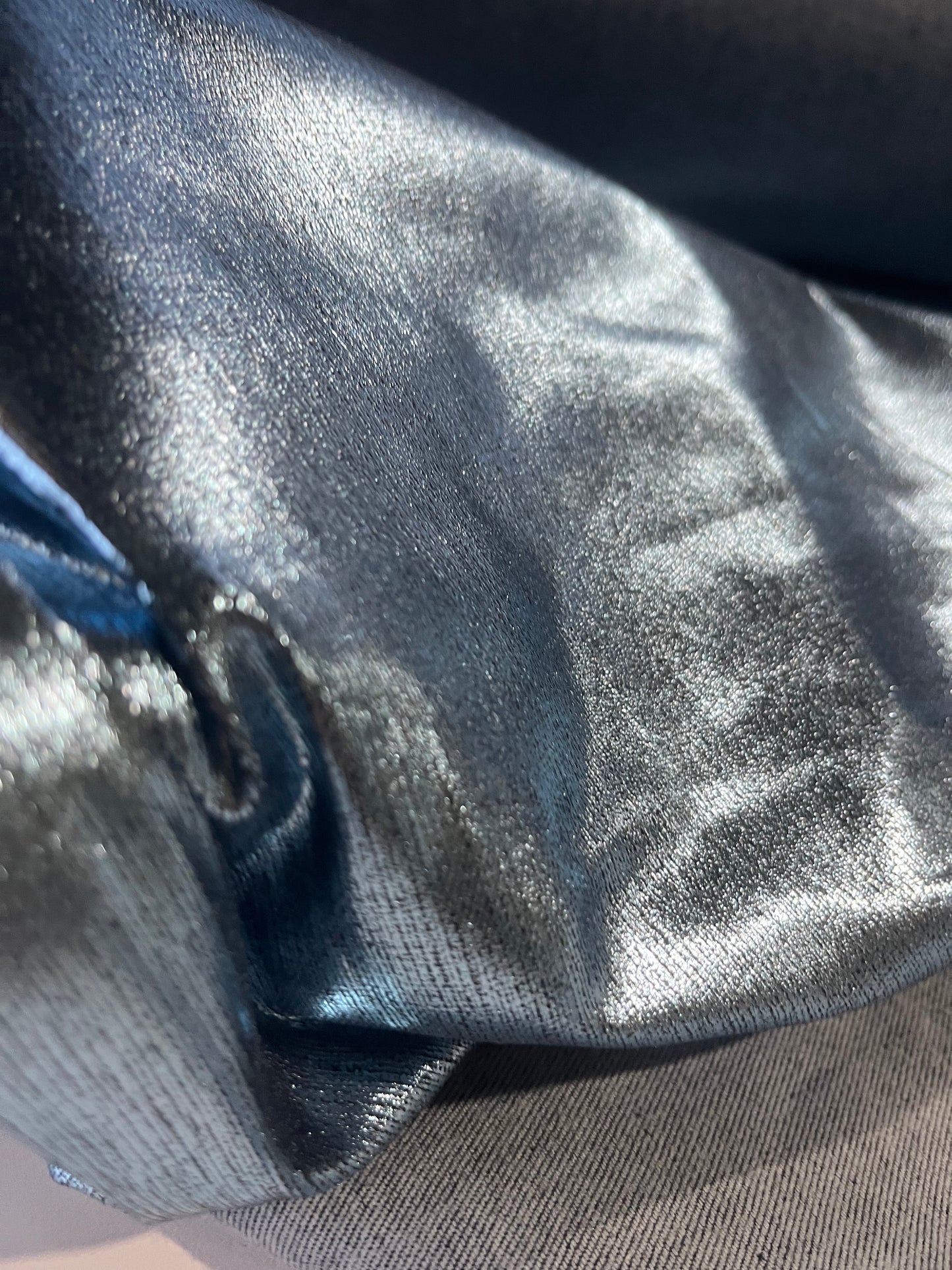 SHAFTY 016 denim with metalic blue shiny coating