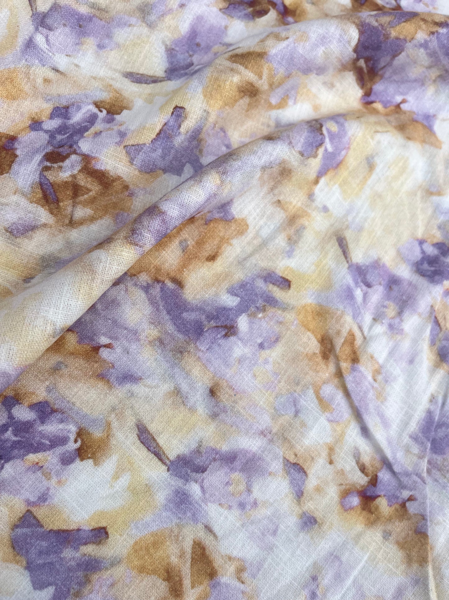 TERESA 023 Linen abstract aquarel flowers