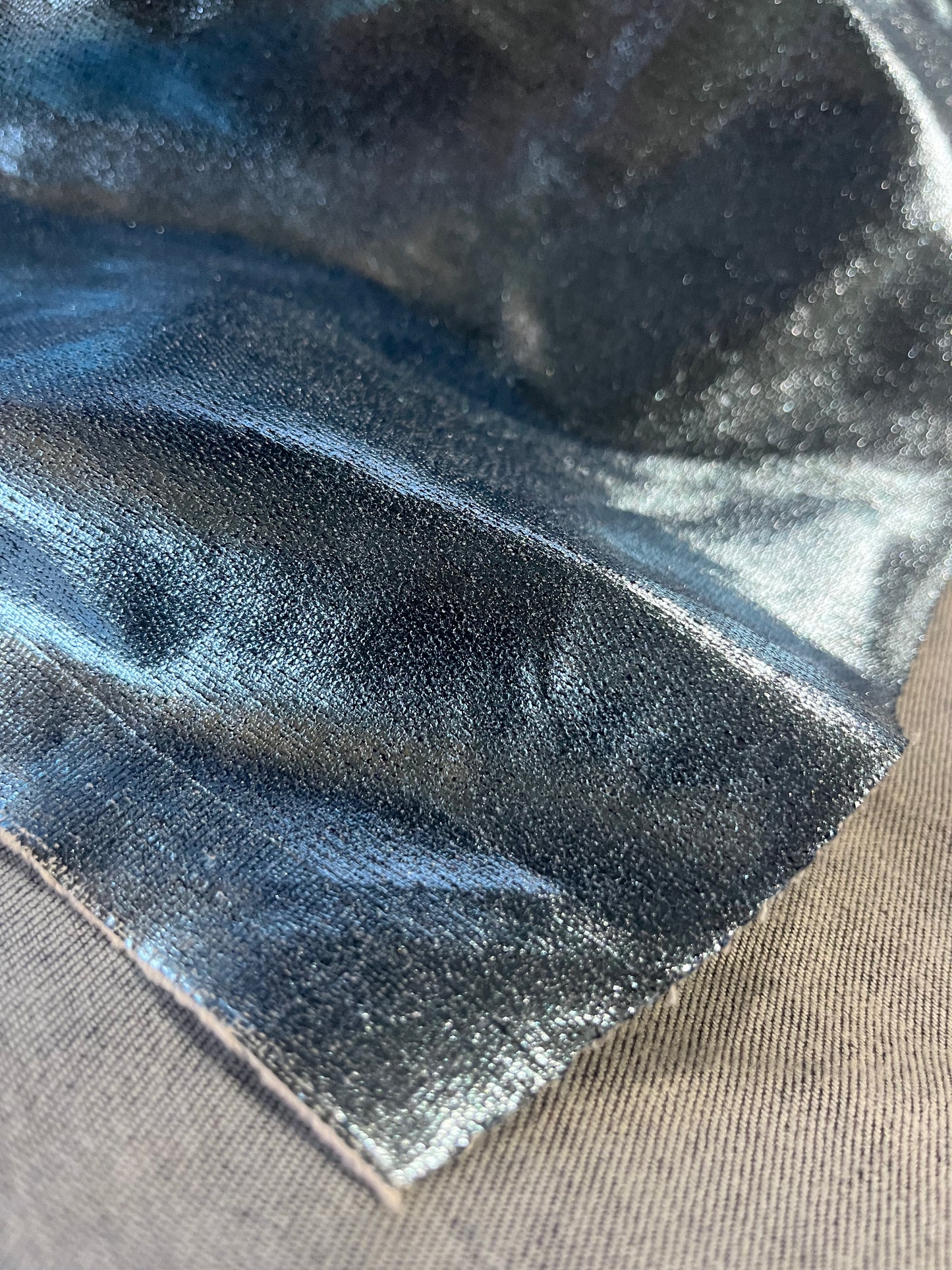 SHAFTY 016 denim with metalic blue shiny coating