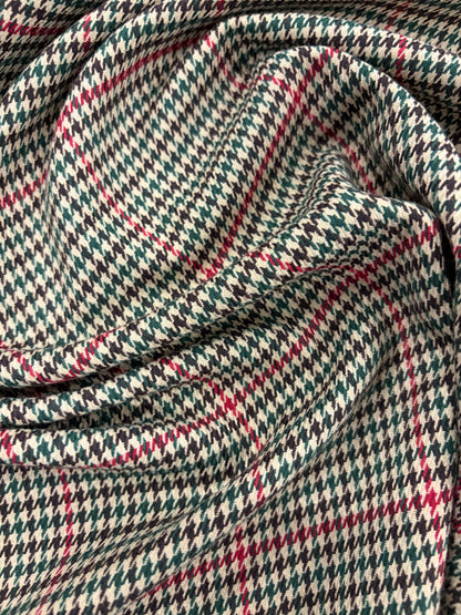 KELLY 017 pied de poule stretch fabric