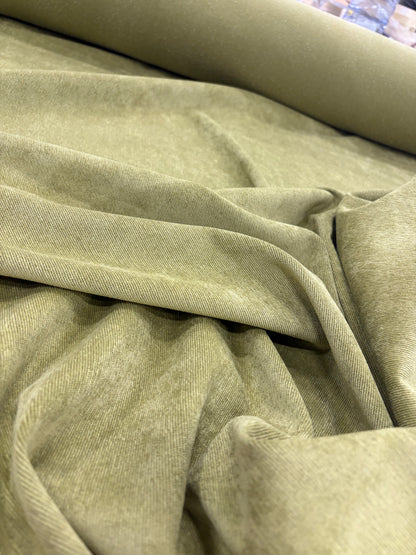 KELLY 020 olive green corduroy stretch