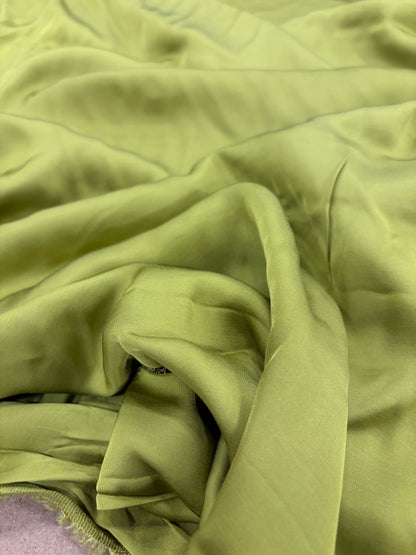 KELLY 021 satin viscose avocado colour
