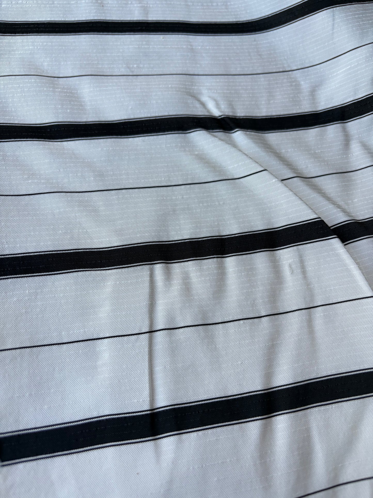 SUMMER STRIPES 005 black/white viscose stripes