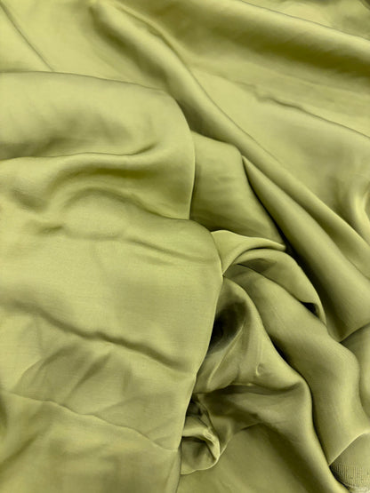 KELLY 021 satin viscose avocado colour