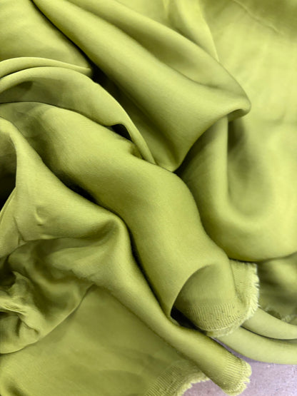 KELLY 021 satin viscose avocado colour