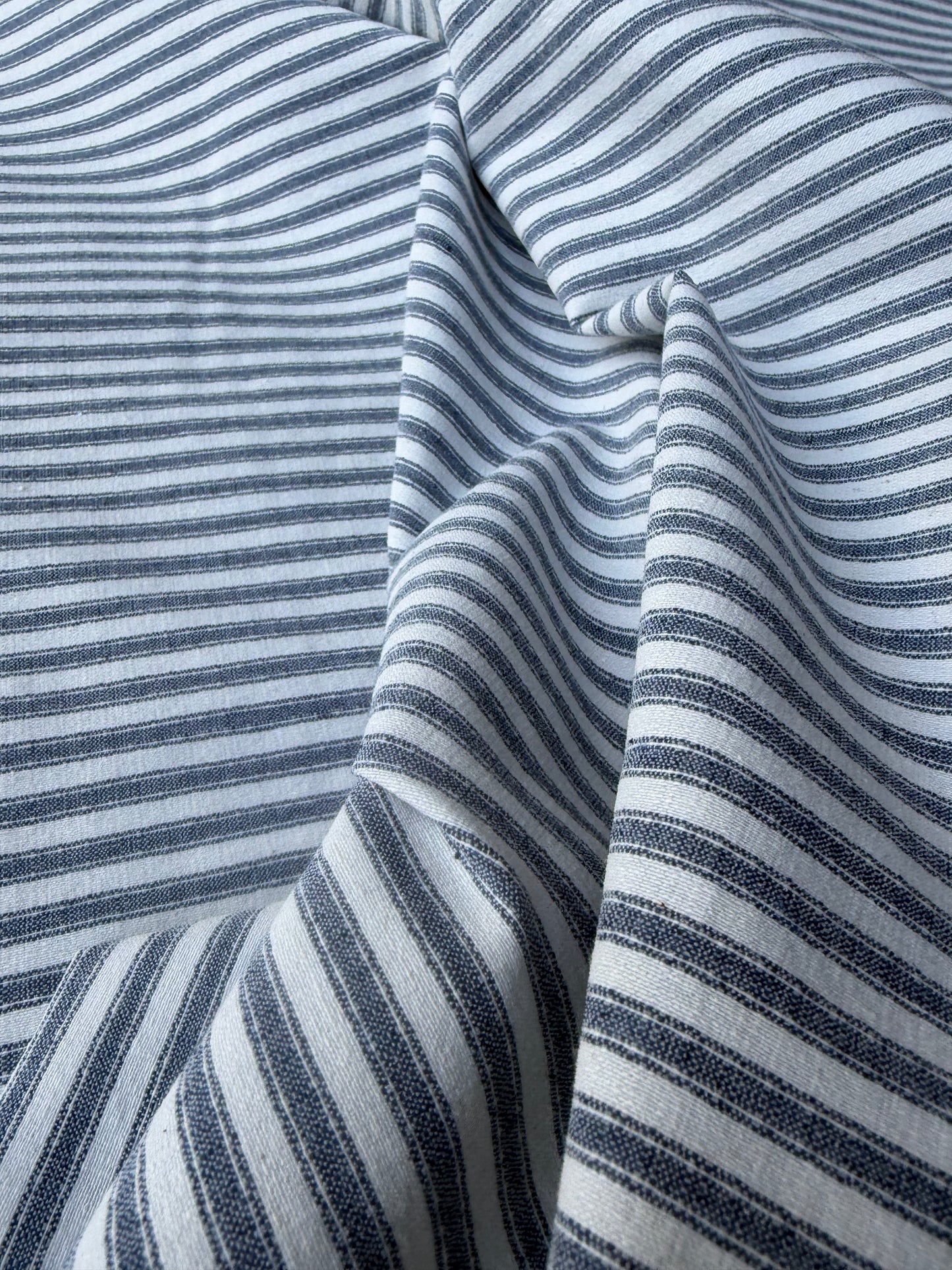 SUMMER STRIPES 006 cotton bengaline stripes jeans/white
