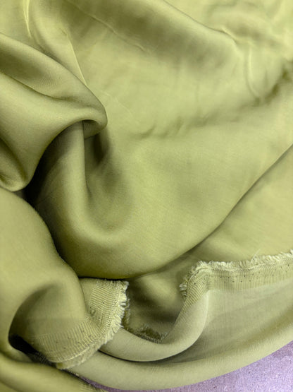 KELLY 021 satin viscose avocado colour