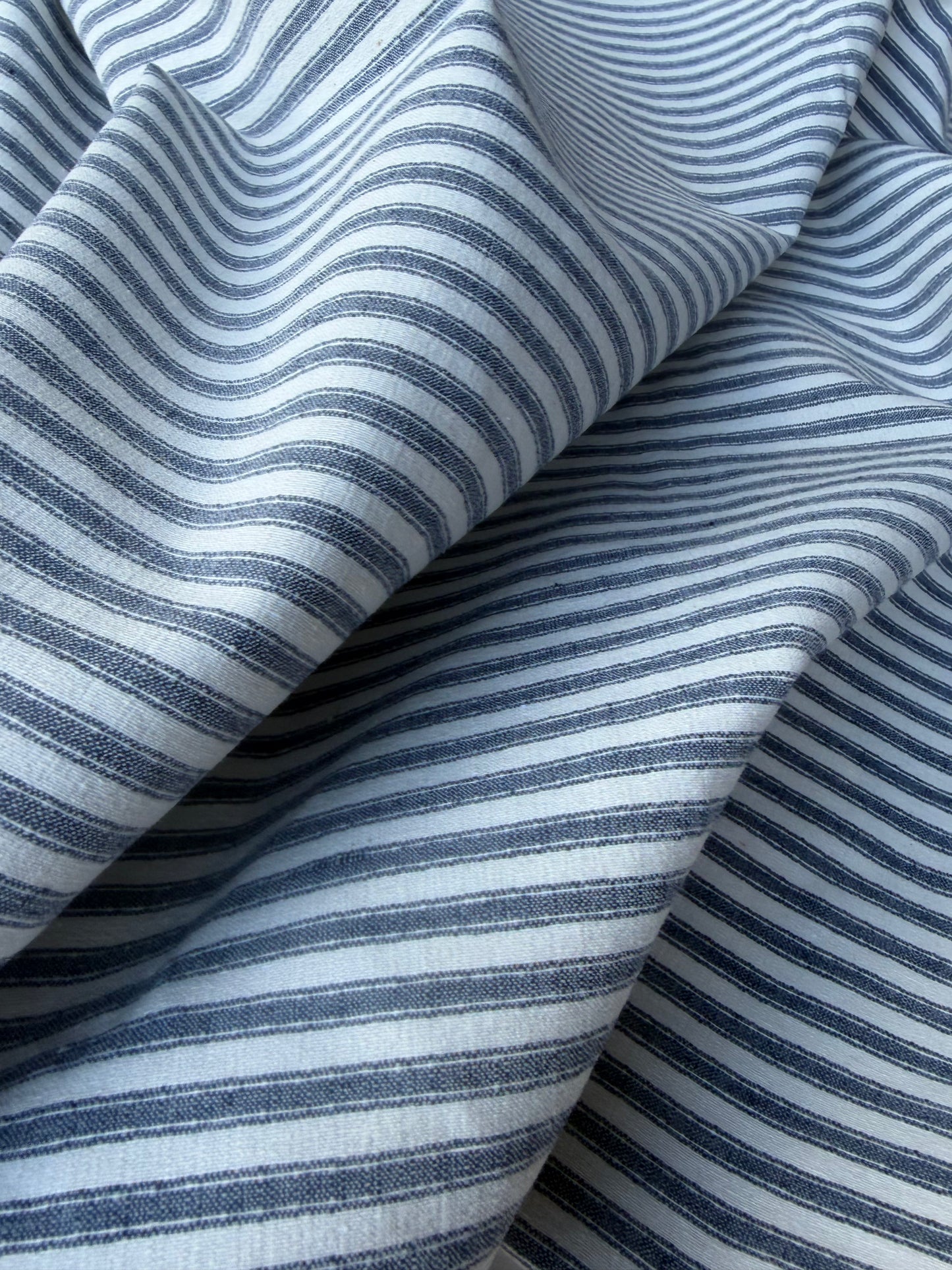 SUMMER STRIPES 006 cotton bengaline stripes jeans/white