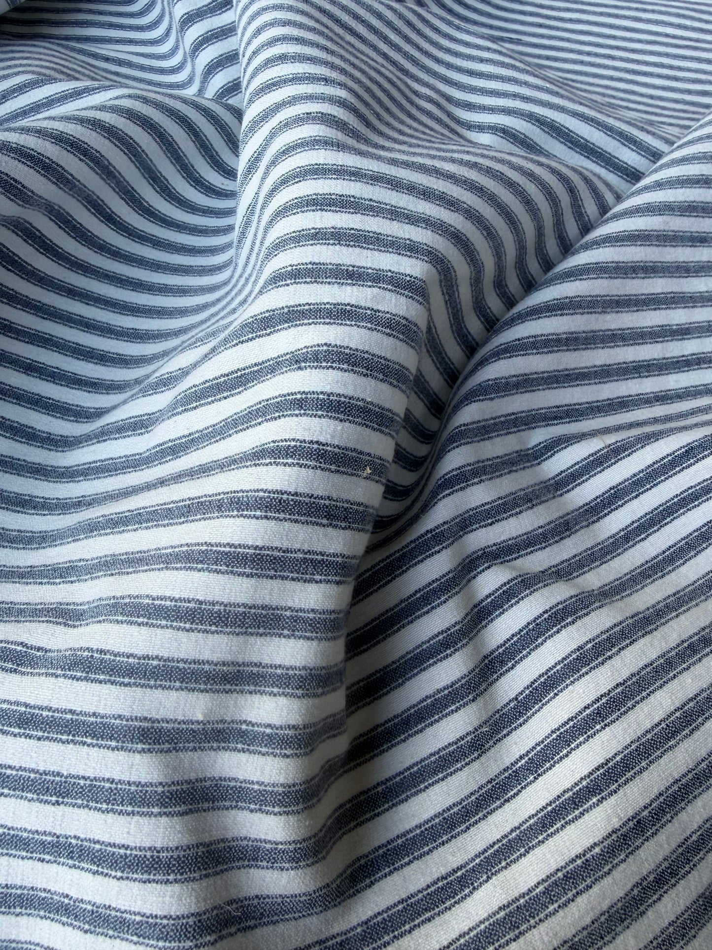 SUMMER STRIPES 006 cotton bengaline stripes jeans/white