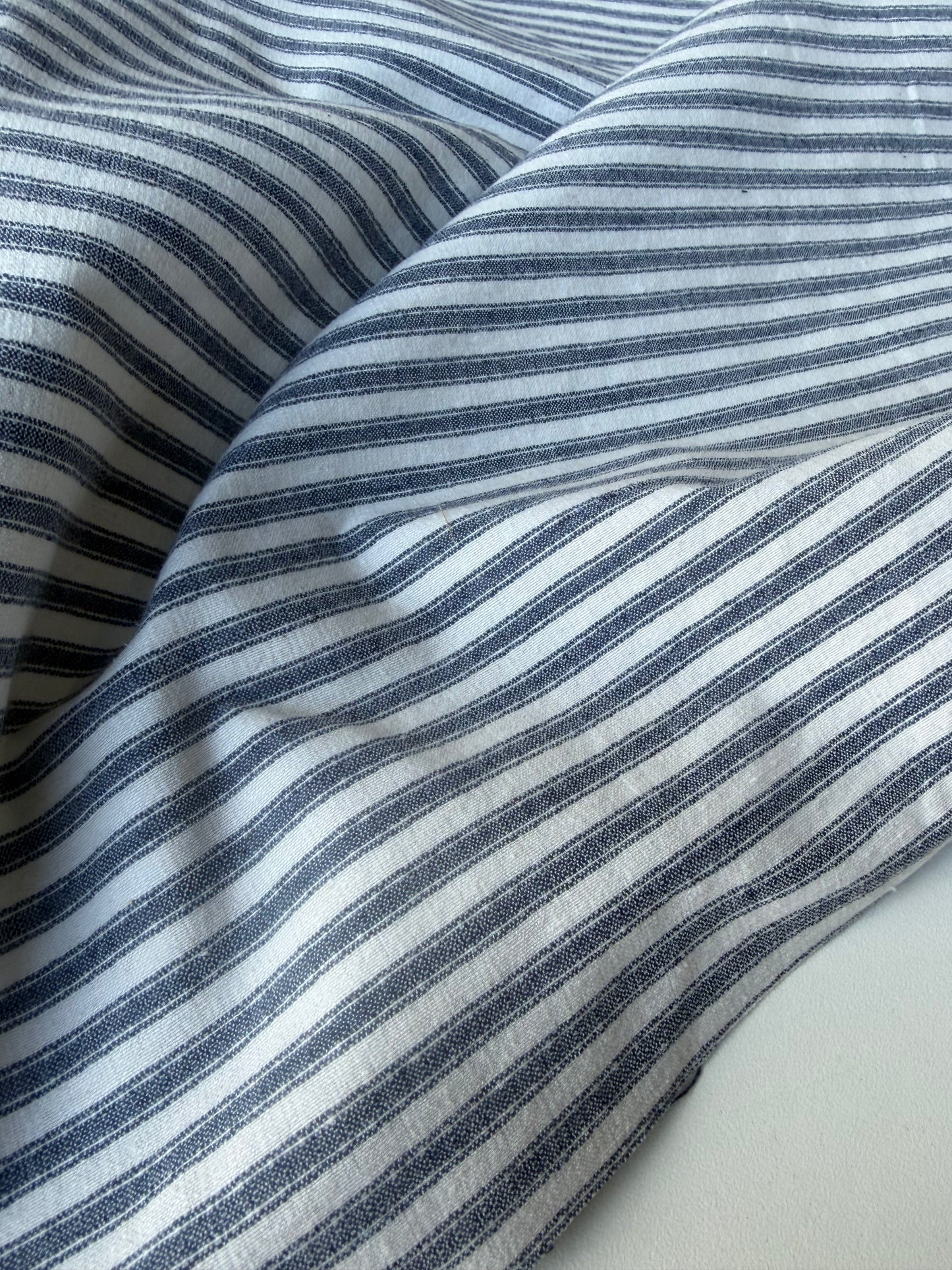 SUMMER STRIPES 006 cotton bengaline stripes jeans/white