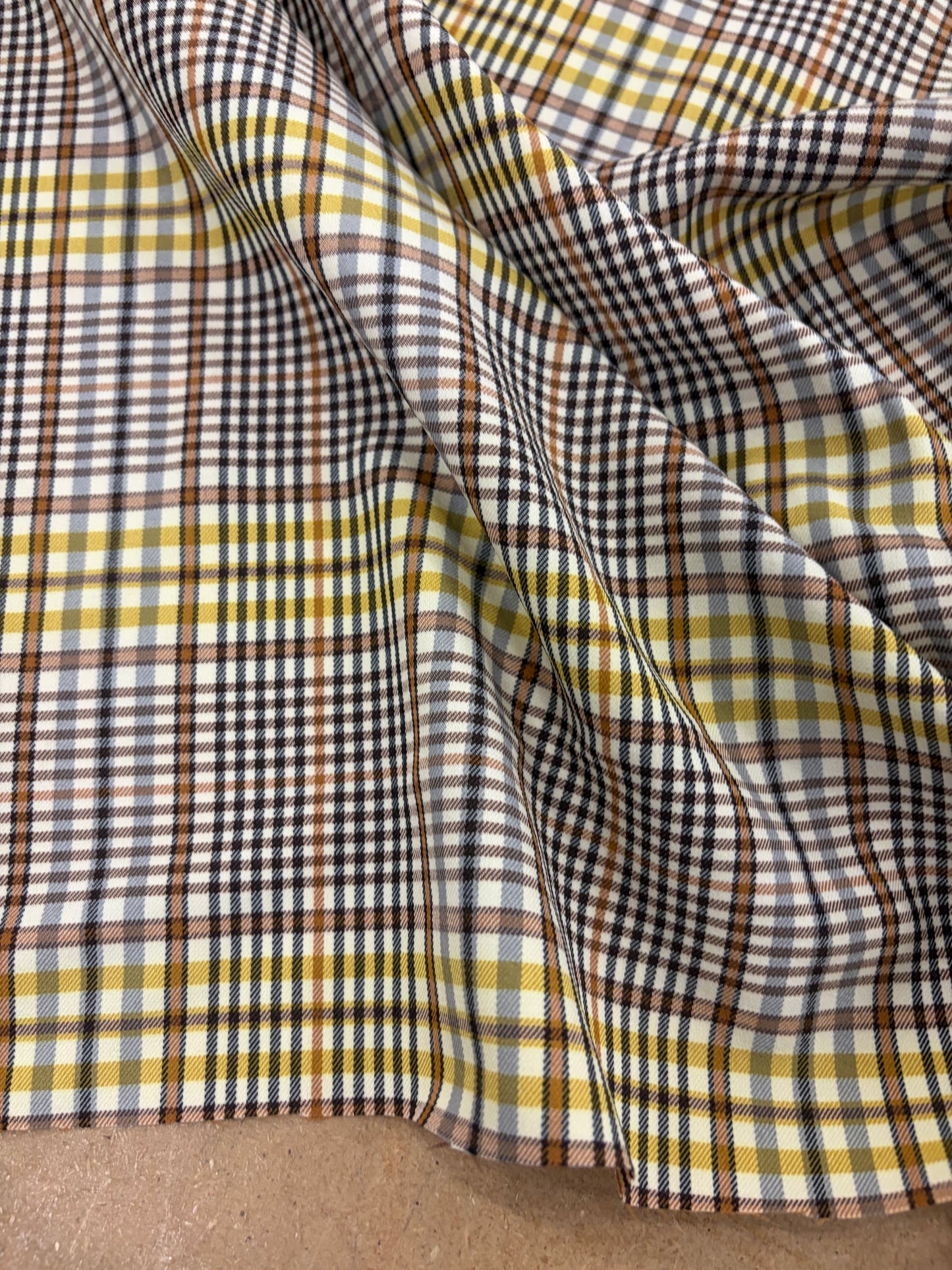 KELLY 022 checkered stretch fabric