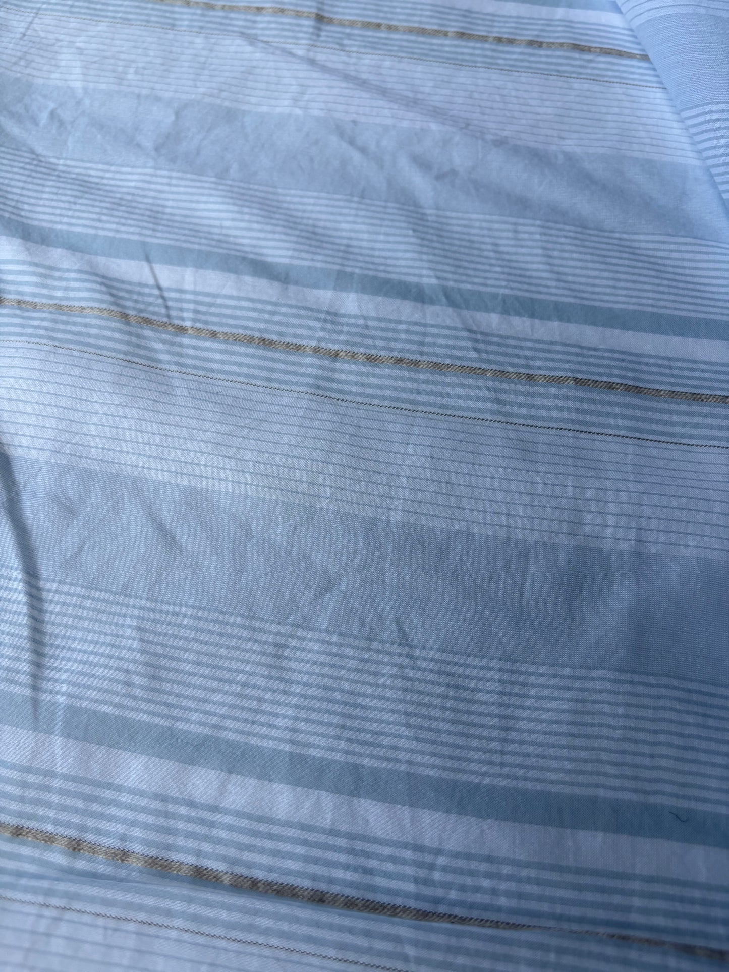 SUMMER STRIPES 007 light blue viscose voile stripes