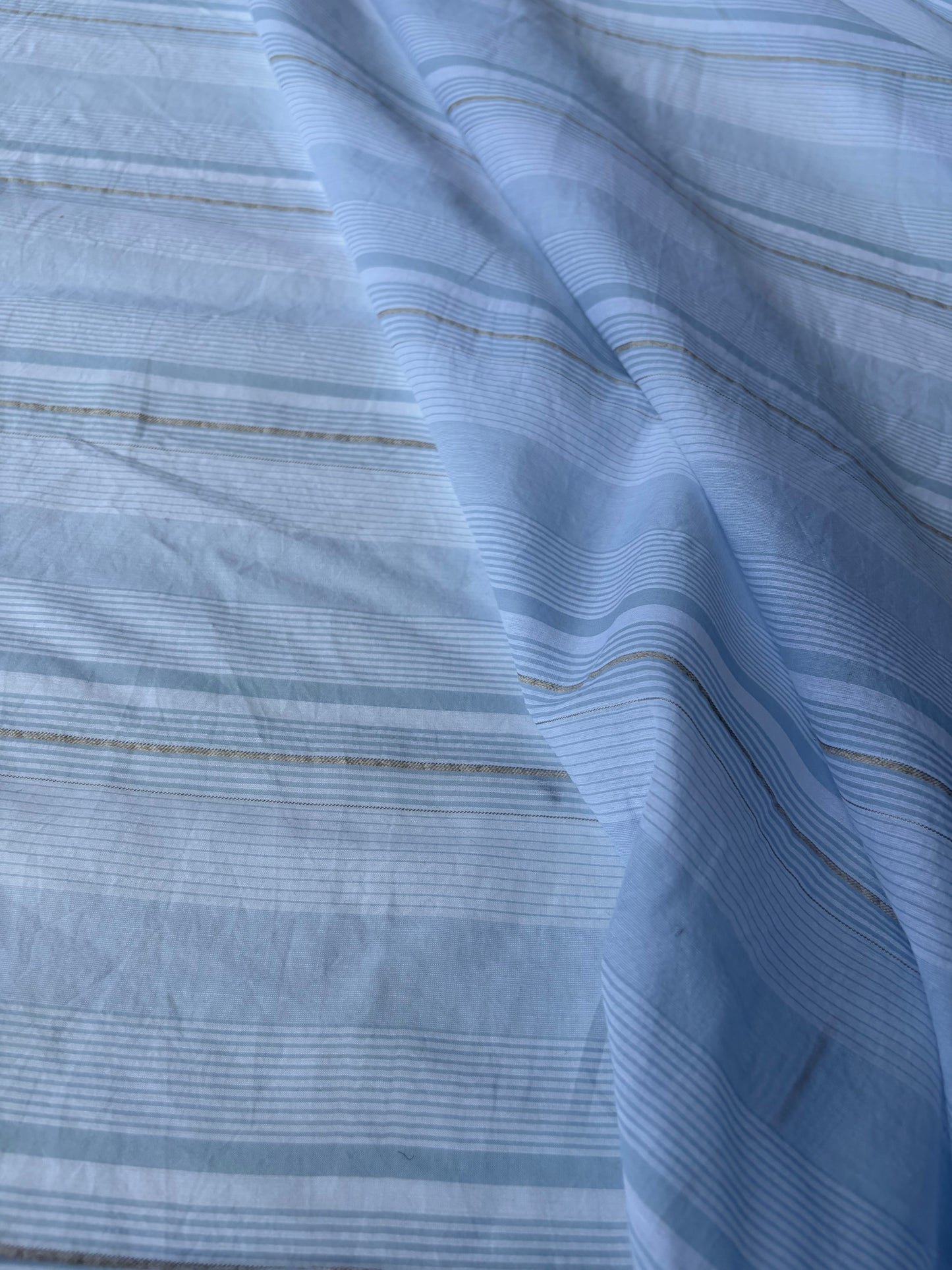 SUMMER STRIPES 007 light blue viscose voile stripes