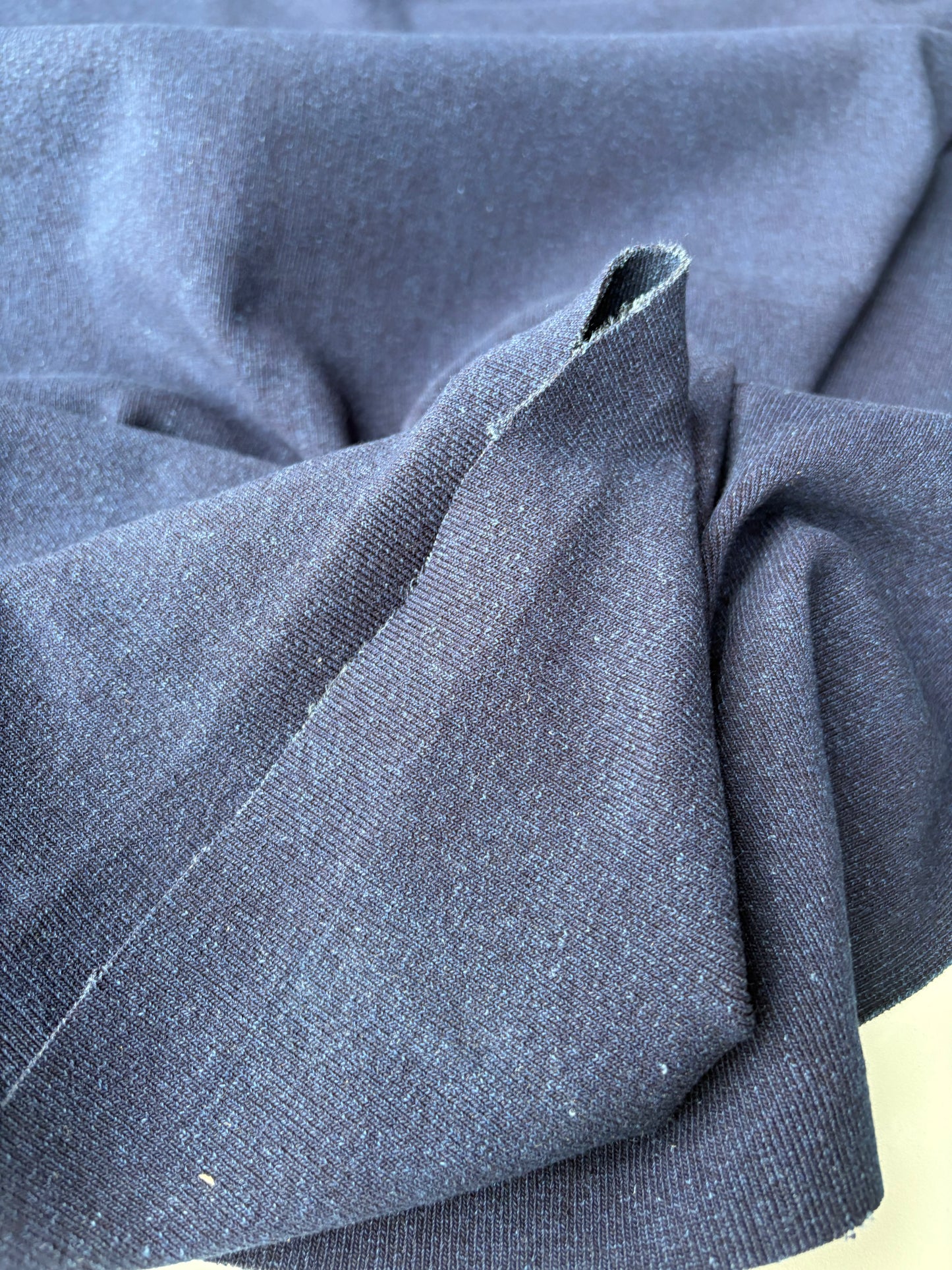 AMI 010 heavy jersey rib indigo dyed