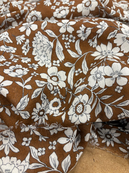 KELLY 023 indian flower print cotton voile