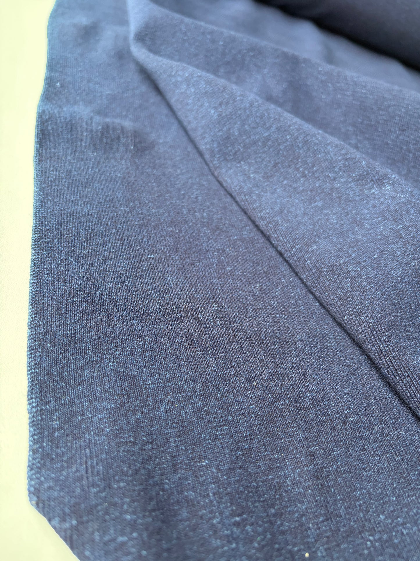 AMI 010 heavy jersey rib indigo dyed