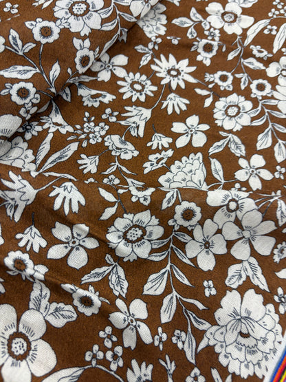 KELLY 023 indian flower print cotton voile