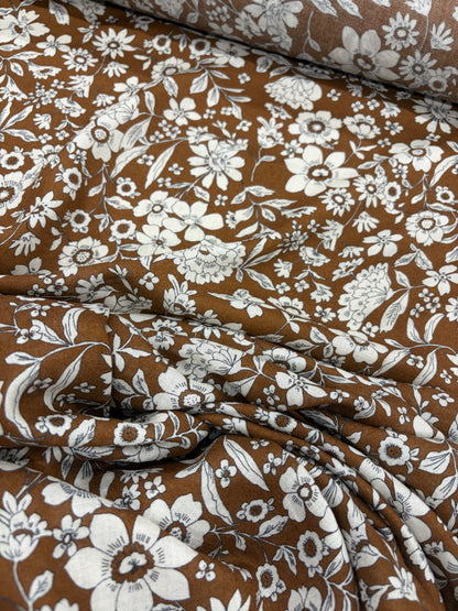 KELLY 023 indian flower print cotton voile