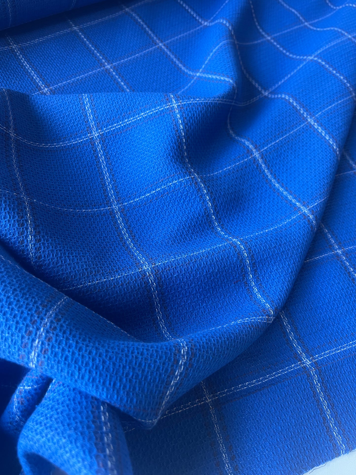 KLAAS 022 heavy cotton check royal blue