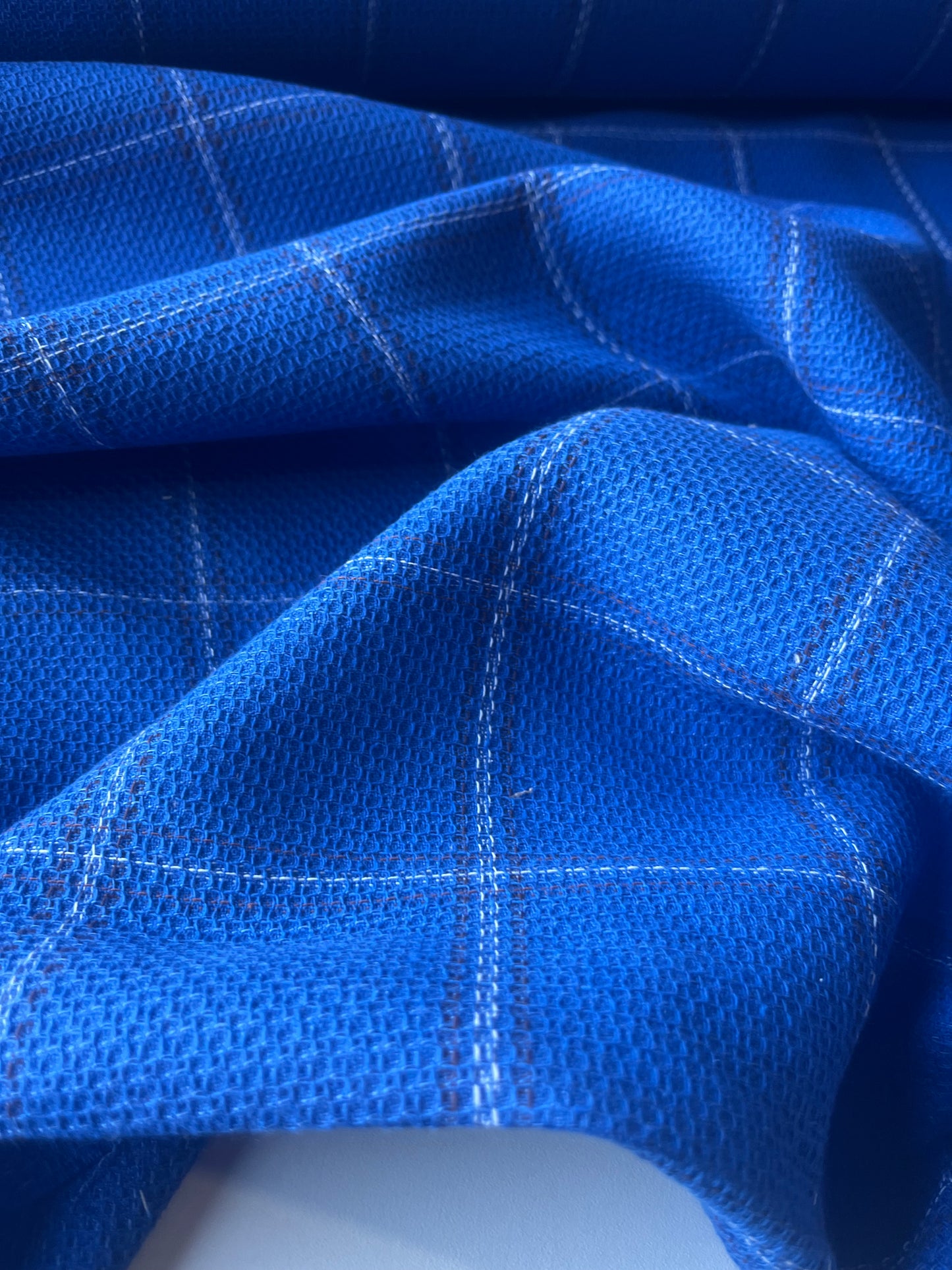 KLAAS 022 heavy cotton check royal blue